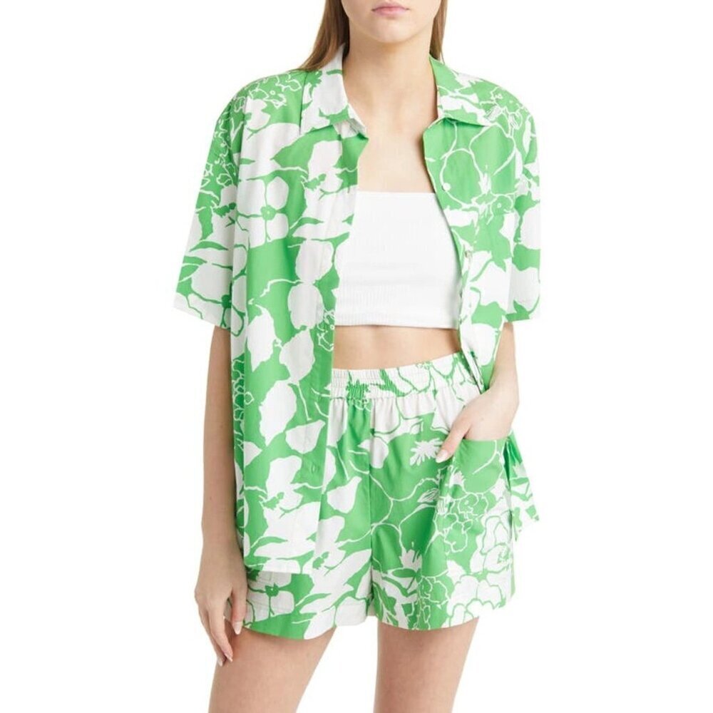Rails Mackinley Shirt in Green XSmall Womens Button Down Top